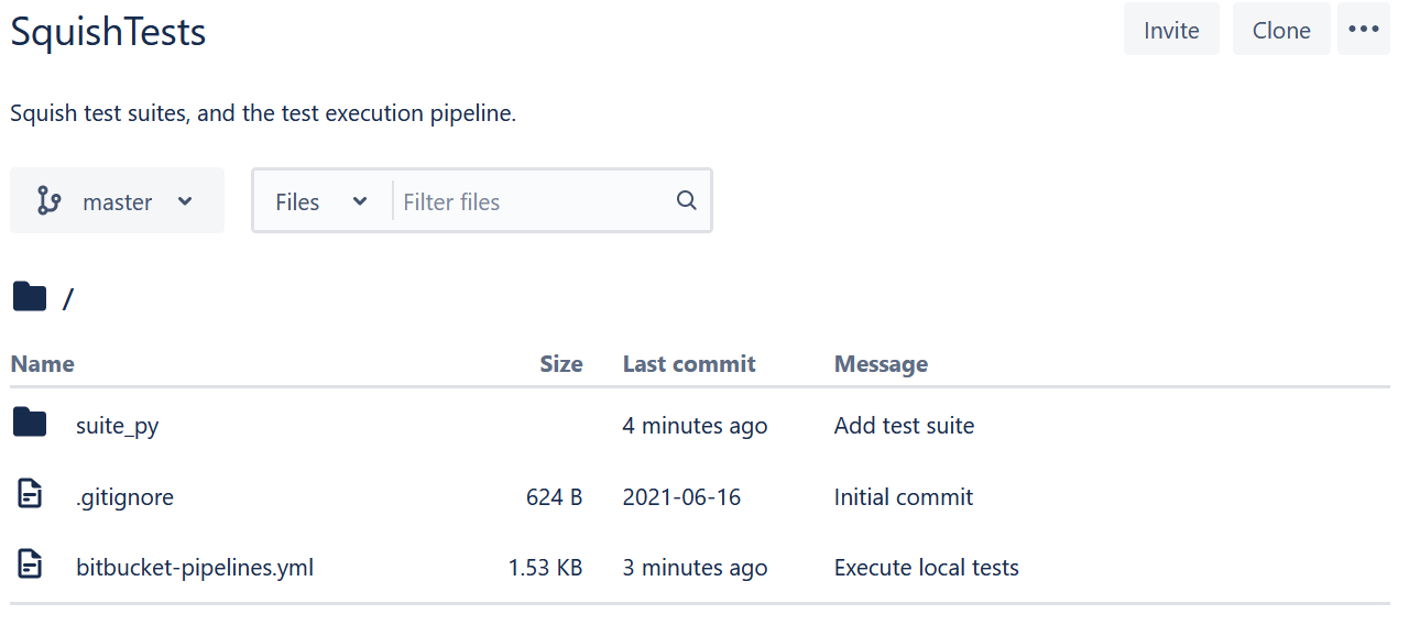 Squish test suites repository