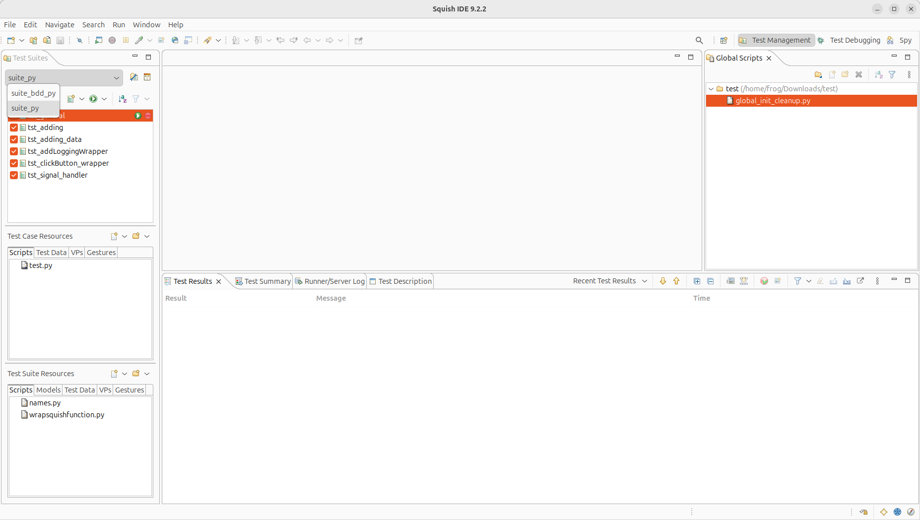 Squish IDE UI rendering correctly on the Classic theme
